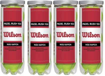 Wilson Rush 100 Padelballen (4 Blikken)
