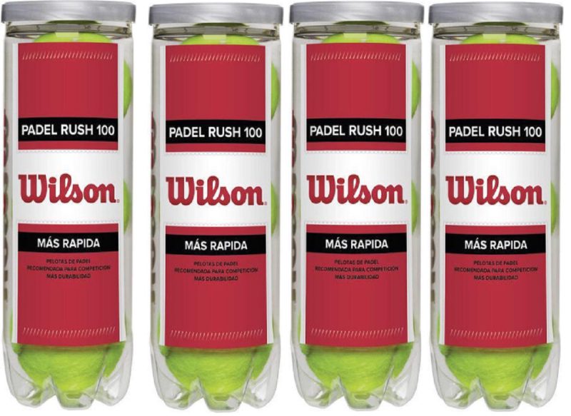 Wilson Rush 100 Padelballen (4 Blikken)