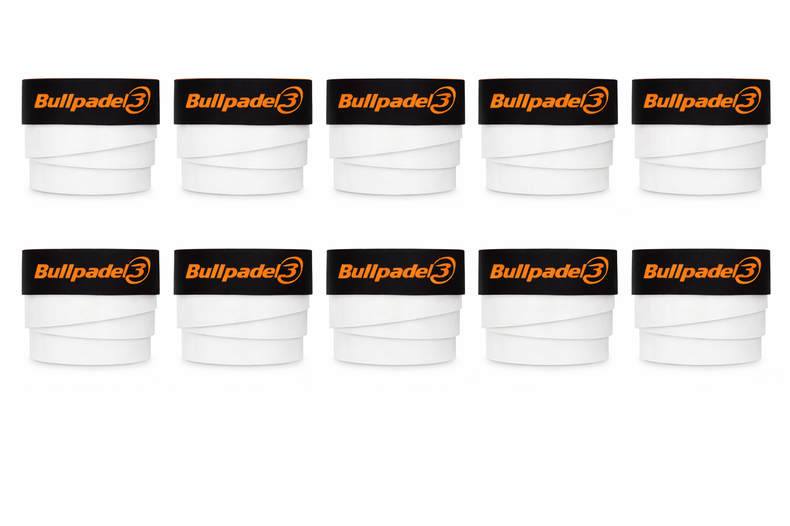 Bullpadel - Overgrip Wit - 10 Stuks